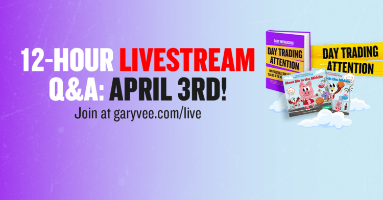 12-Hour Livestream Q&A – April third!
