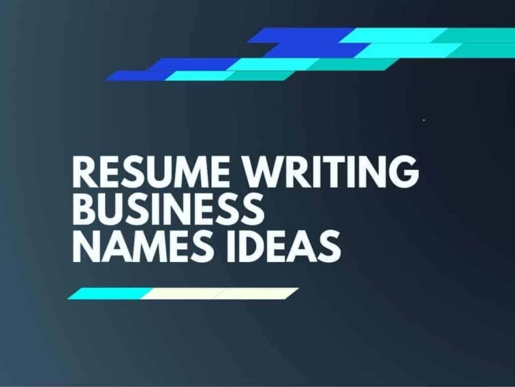 902+ Greatest Resume Writing Enterprise Names to Get You Observed!
