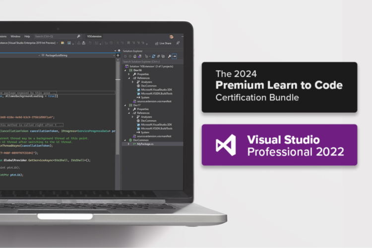 Get MS Visible Studio Skilled and a Study to Code Bundle for Simply $50