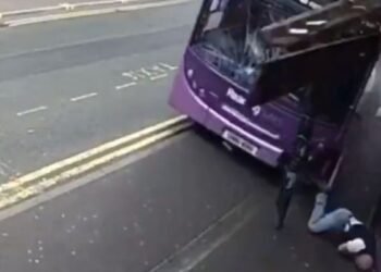 Watch Viral Video: Man injured in bus accident prioritizes beer over restoration, netizens say, ‘He was given a second likelihood at life’