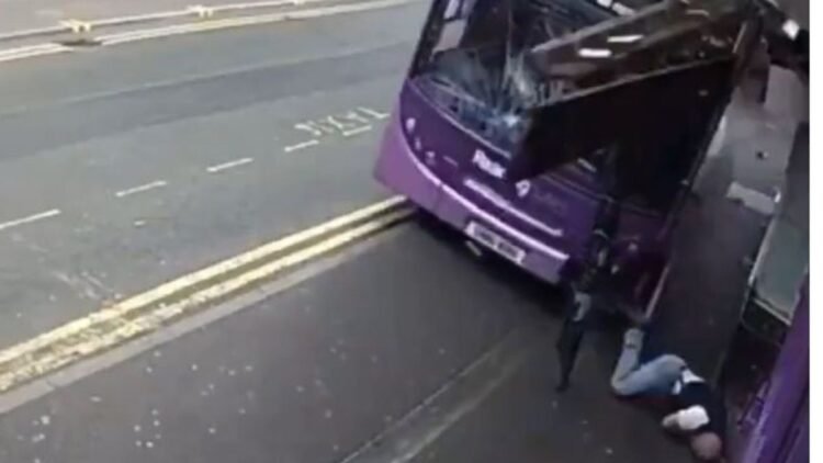 Watch Viral Video: Man injured in bus accident prioritizes beer over restoration, netizens say, ‘He was given a second likelihood at life’