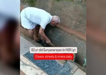 Watch viral video: 83-year-old Bengaluru resident cleans streets as BBMP neglects obligation