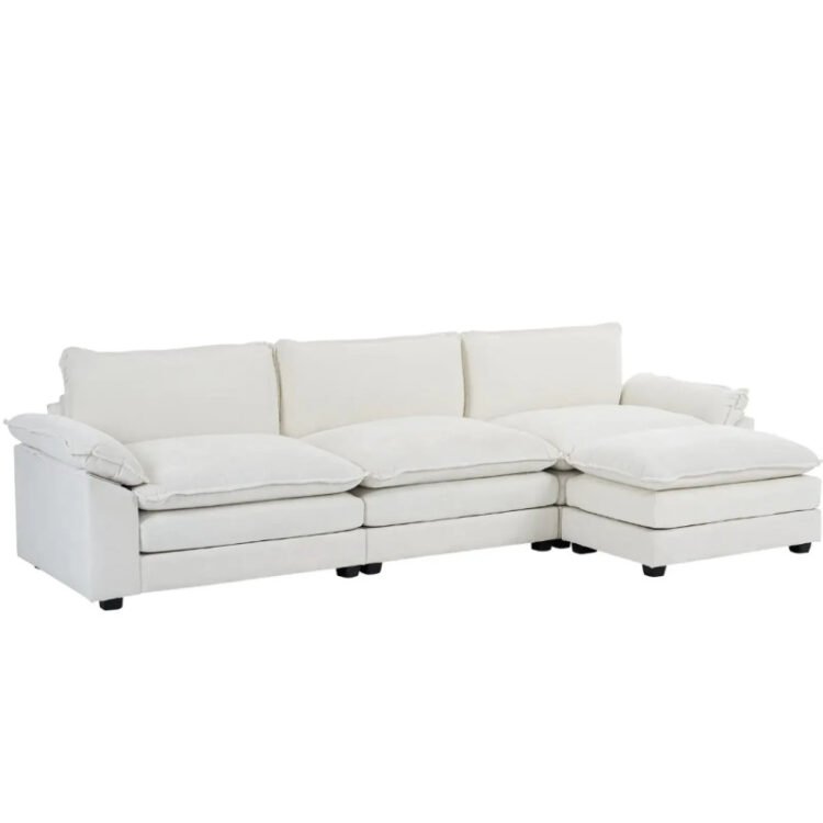 Walmart is promoting a 'tremendous snug $1,258 double-cushion sectional couch with ottoman for simply $650
