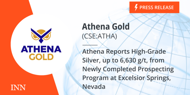 Athena Studies Excessive-Grade Silver, as much as 6,630 g/t, from Newly Accomplished Prospecting Program at Excelsior Springs, Nevada