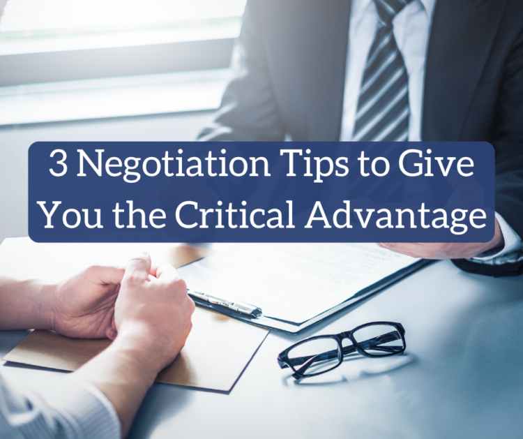3 Negotiation Tricks to Give You the Crucial Benefit