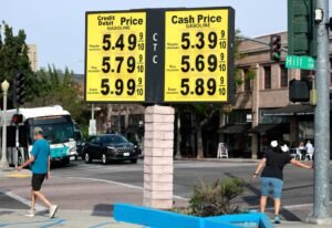 Gas prices hit $4 a gallon