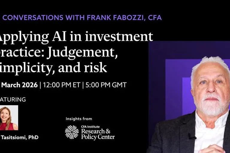 Conversations with Frank Fabozzi, CFA, Featuring Iro Tasitsiomi, PhD