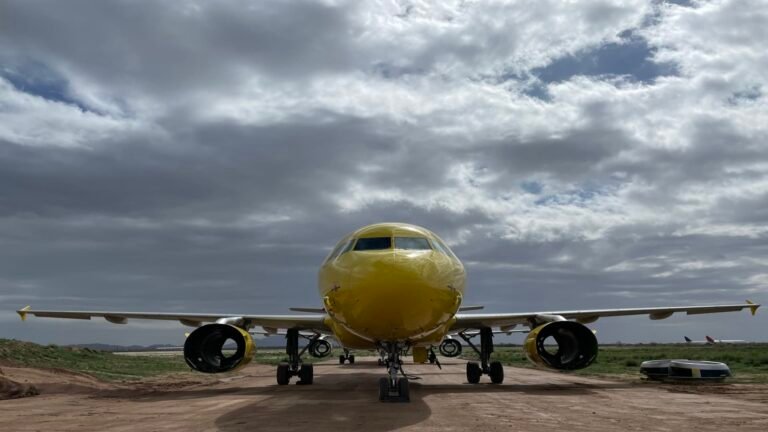 Spirit Airlines’ planes are heading to the desert, led by repo pilots