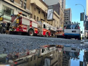 Electrical fire will keep the Broadway theater that hosts 'The Book of Mormon' closed through May 17