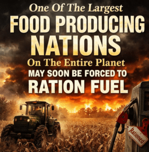 One Of The Largest Food Producing Nations On The Entire Planet May Soon Be Forced To Ration Fuel