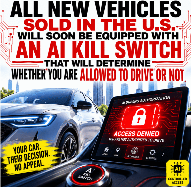 All New Vehicles Sold In The U.S. Will Soon Be Equipped With An AI Kill Switch That Will Determine Whether You Are Allowed To Drive Or Not
