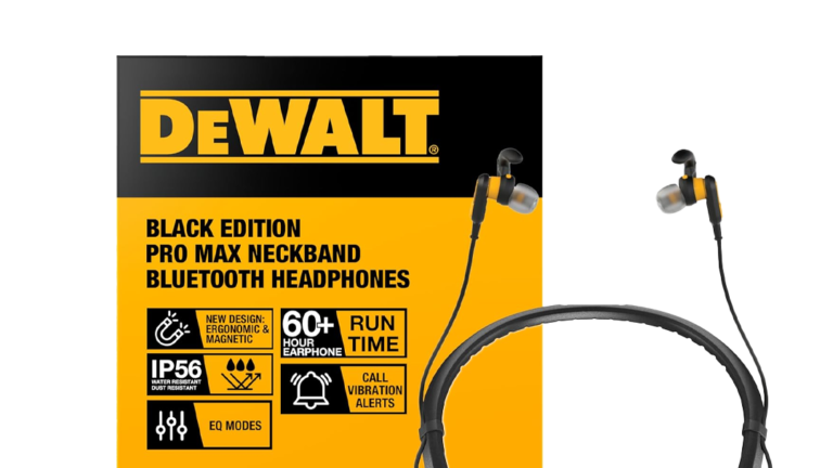 DeWalt makes heavy-duty headphones that run the entire work week, and they're on sale
