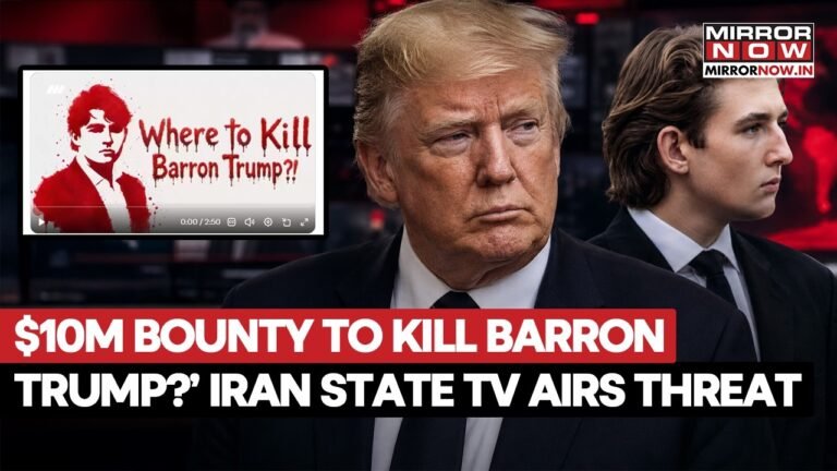 Iran TV puts $10 million bounty on Barron Trump