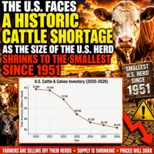 The U.S. Faces A “Historic” Cattle Shortage As The Size Of The U.S. Herd Shrinks To The Smallest Since 1951