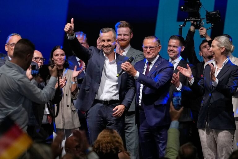 Far-right Alternative for Germany party wins big in regional election but falls short of majority