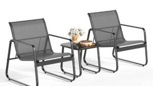 Walmart is selling a 3-piece patio set for $76 that's perfect for small spaces