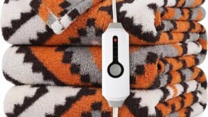 Amazon's dual-textured $36 heated throw blanket is on sale for $22
