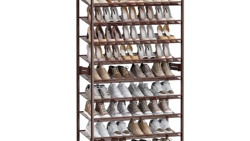 Amazon's $146 12-tier shoe organizer that holds up to 60 pairs is 48% off