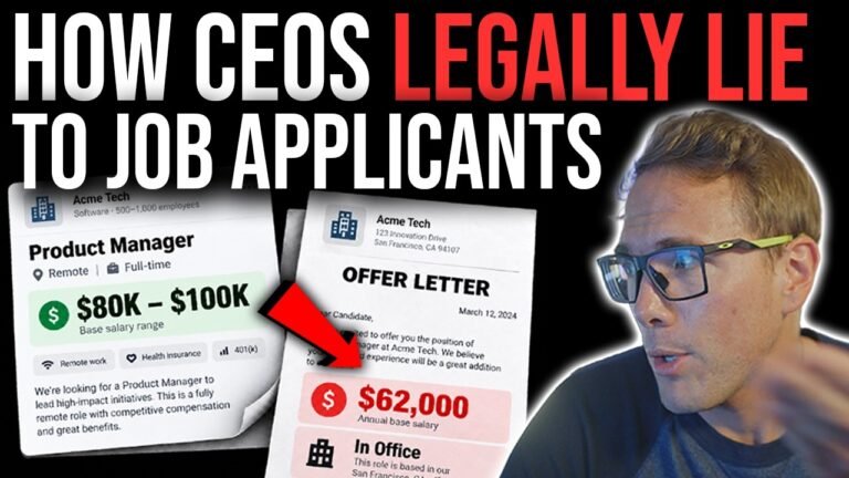 HOW CEOS LEGALLY LIE TO JOB APPLICANTS