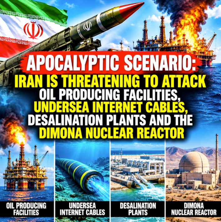 Apocalyptic Scenario: Iran Is Threatening To Attack Oil Producing Facilities, Undersea Internet Cables, Desalination Plants And The Dimona Nuclear Reactor