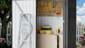 Amazon is selling a storage shed with 15 square feet of storage space for $139